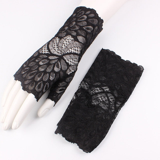 Gant Mitaines Dentelle - Morticia-Passion Steampunk