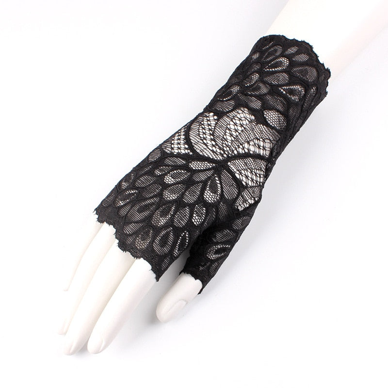Gant Mitaines Dentelle - Morticia-Passion Steampunk