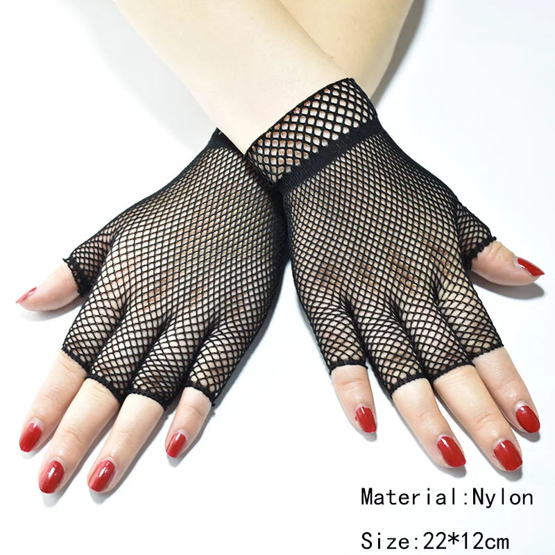 Gants Gotthiques Courts - Dark Mittens-Passion Steampunk