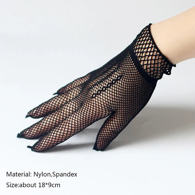 Gants Gotthiques Courts - Dark Mittens-Passion Steampunk