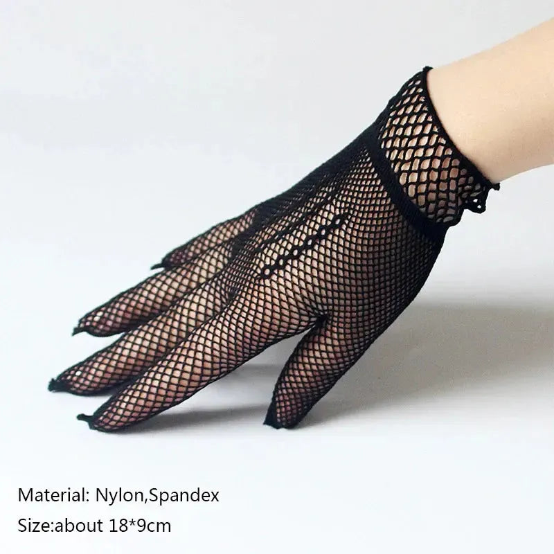 Gants Gotthiques Courts - Dark Mittens-Passion Steampunk