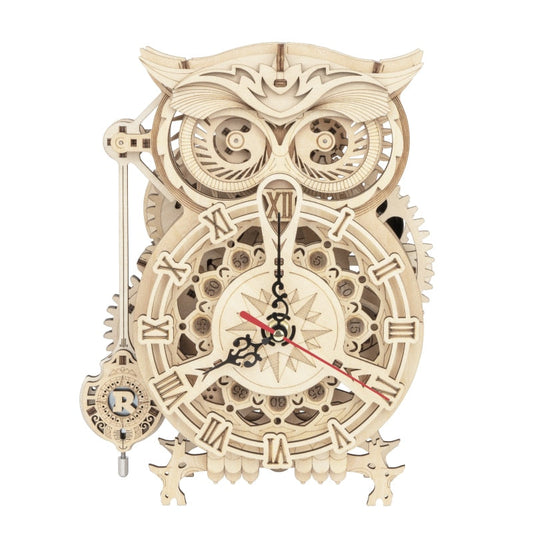 Horloge Hibou en Bois DIY-Passion Steampunk
