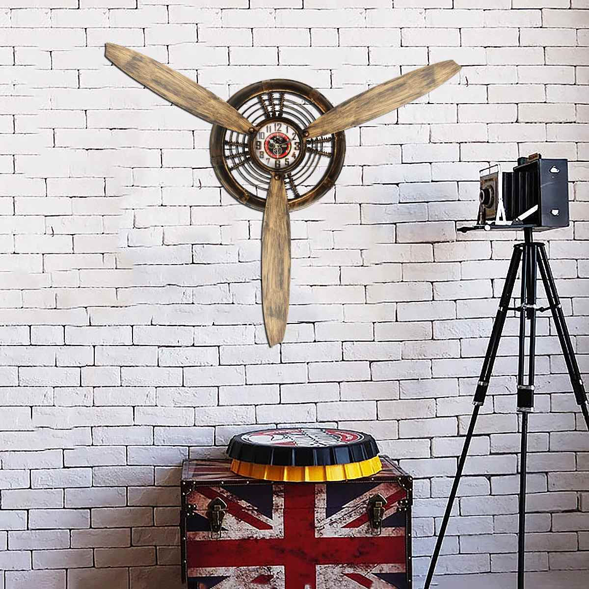 Horloge Helice Avion - Lindbergh-Passion Steampunk
