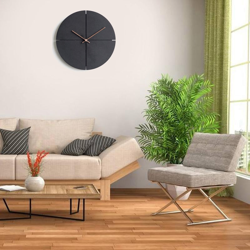 Horloge Murale Minimaliste -Obsidian-Passion Steampunk