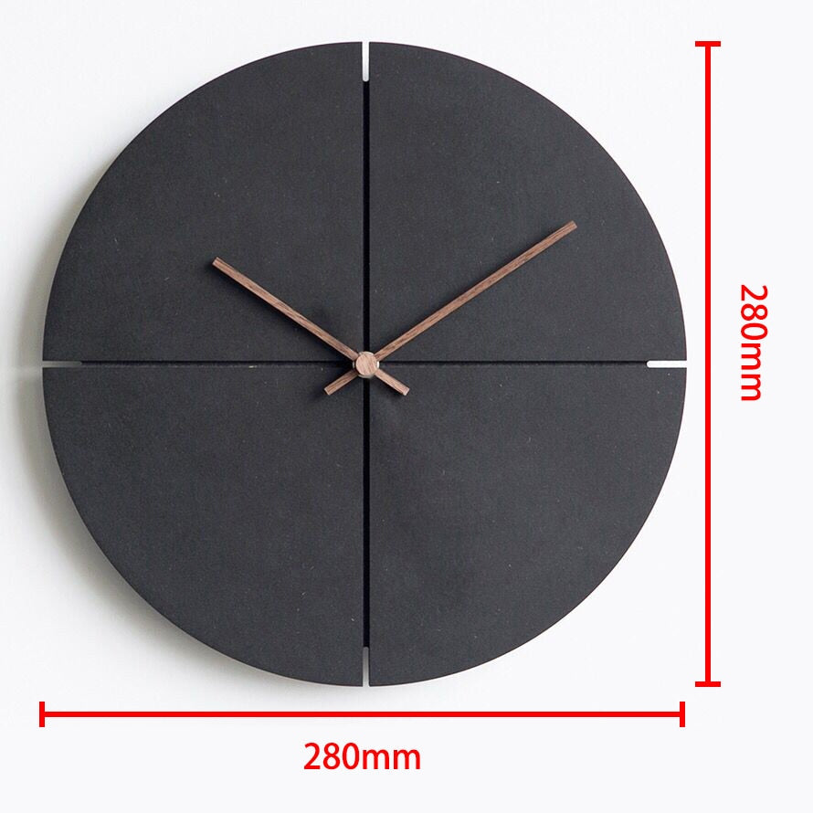 Horloge Murale Minimaliste -Obsidian-Passion Steampunk