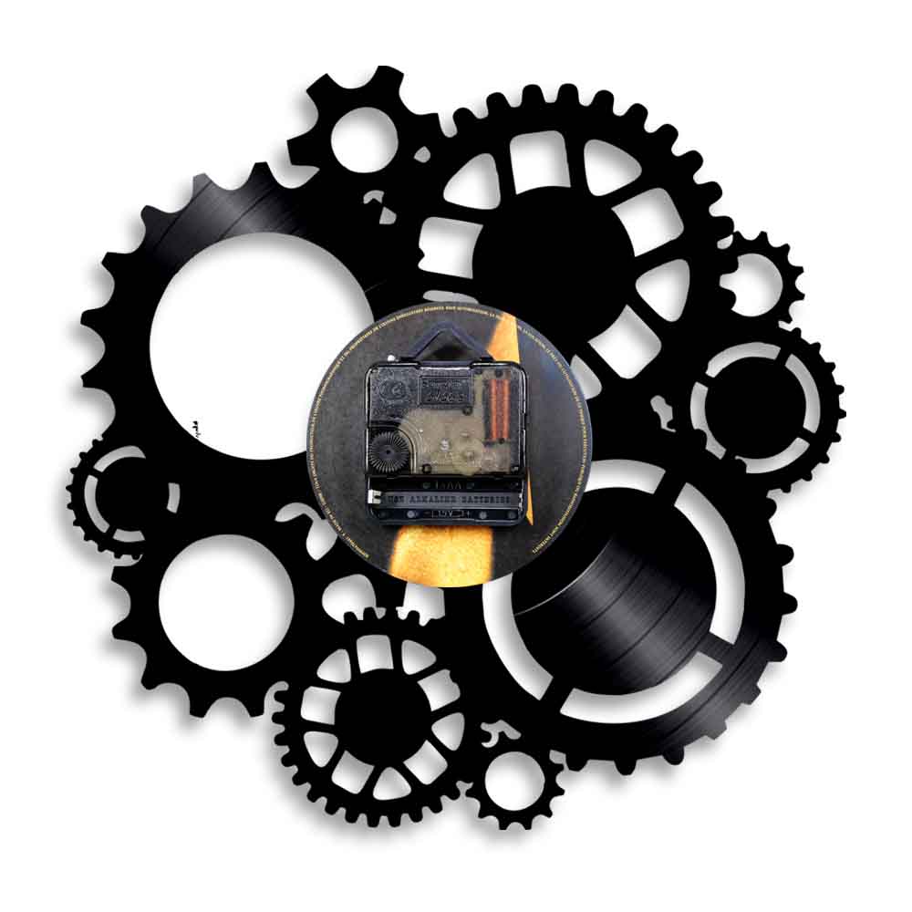 Horloge Steampunk - Vinyle Noire-Passion Steampunk