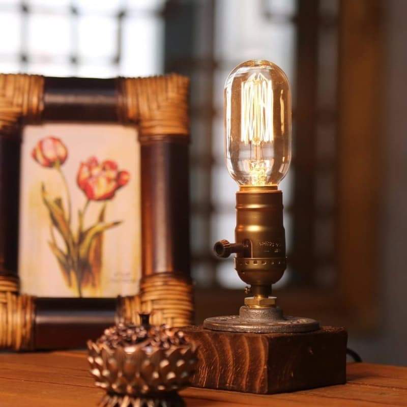 Lampe Steampunk - Bureau d' Antan-Passion Steampunk