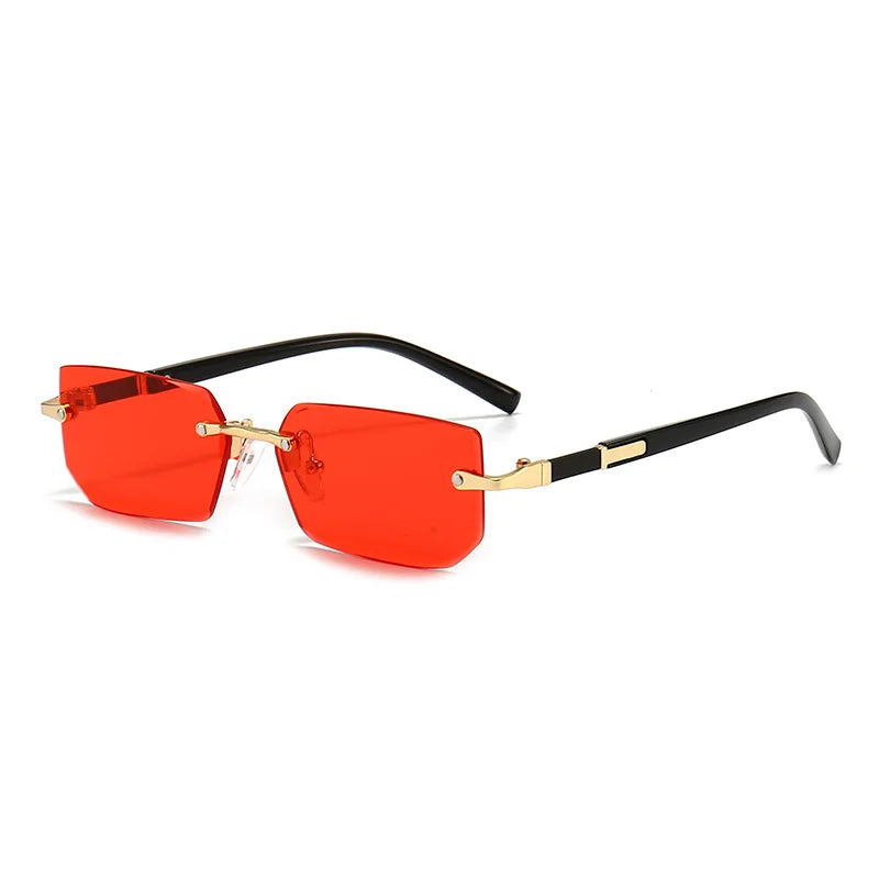 Lunette de Soleil Rectangulaire sans Monture - Moriarty-Passion Steampunk