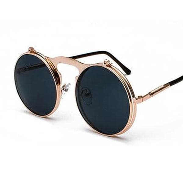 Lunettes de Soleil Verre Rabattable - Rétro Style-Passion Steampunk