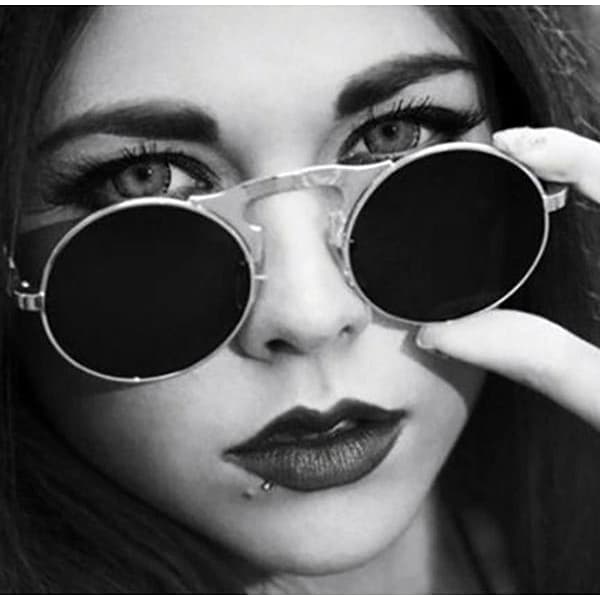 Lunettes de Soleil Verre Rabattable - Rétro Style-Passion Steampunk