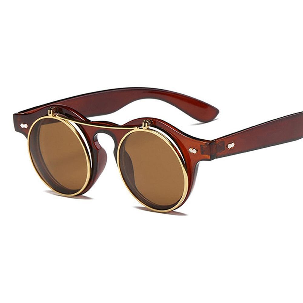 Lunettes de Soleil Rondes Vintage - Oscar Wilde-Passion Steampunk