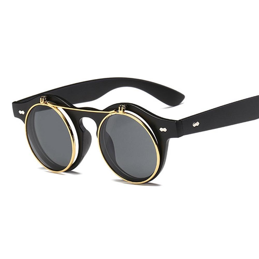 Lunettes de Soleil Rondes Vintage - Oscar Wilde-Passion Steampunk