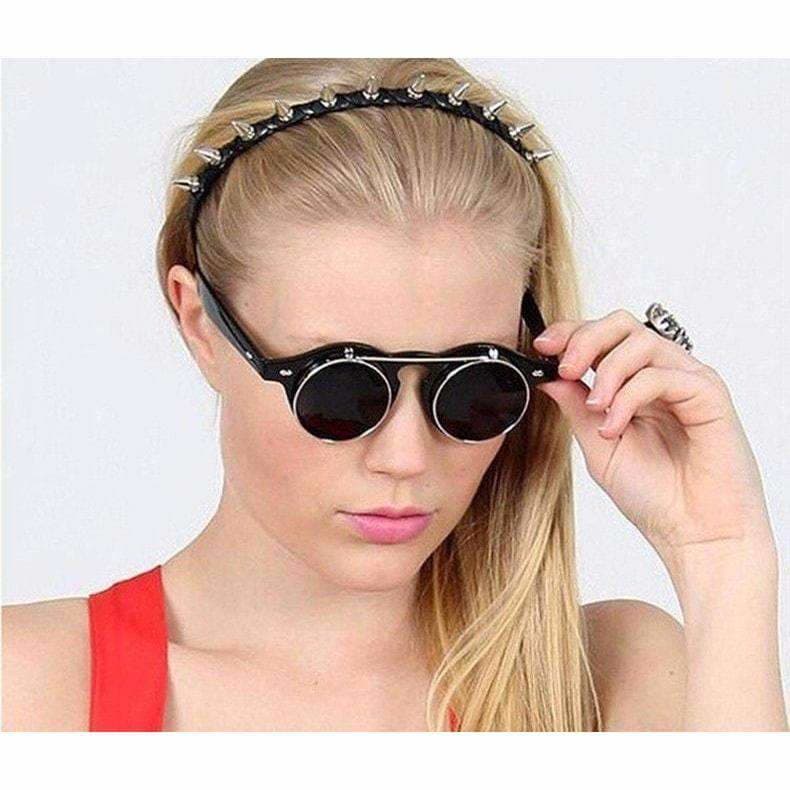 Lunettes de Soleil Rondes Vintage - Oscar Wilde-Passion Steampunk