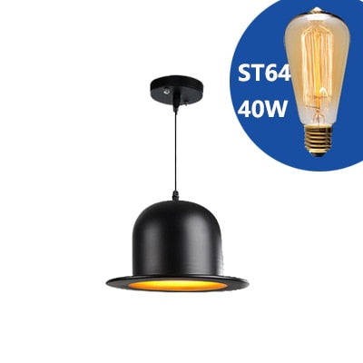 Lustre Forme Chapeau Suspendu - Haut de Forme-Passion Steampunk