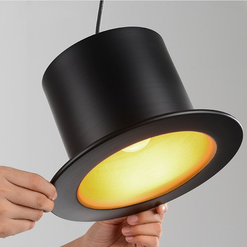 Lustre Forme Chapeau Suspendu - Haut de Forme-Passion Steampunk