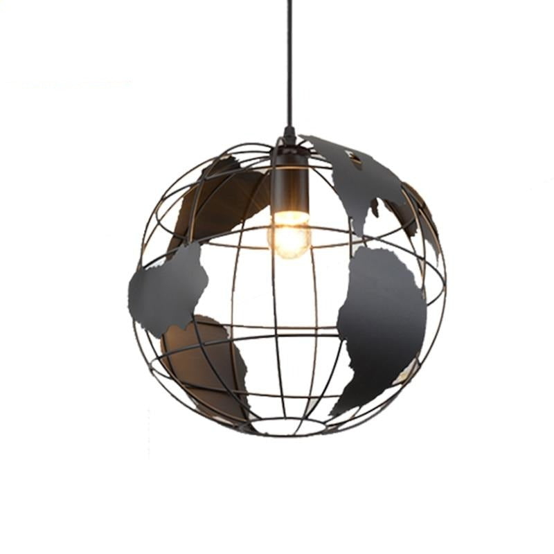 Lustre Mappemonde - Tour du Monde en 80 Jours-Passion Steampunk