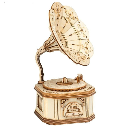 Maquette Gramophone en Bois DIY-Passion Steampunk