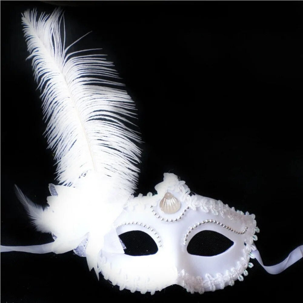 Masque Venitien Femme Noir ou Blanc-Passion Steampunk