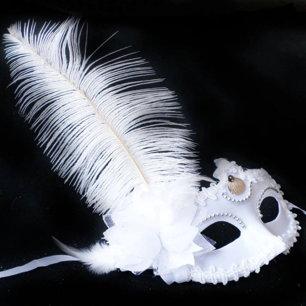 Masque Venitien Femme Noir ou Blanc-Passion Steampunk