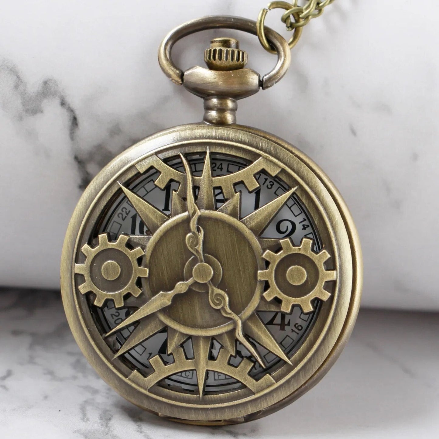 Montre a Gousset Engrenage - Engrenages Creux-Passion Steampunk