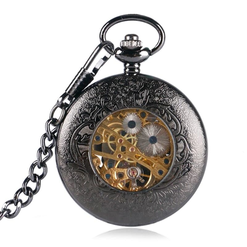 Montre Gousset Homme Mécanique - Fleurs d' Ombre-Passion Steampunk