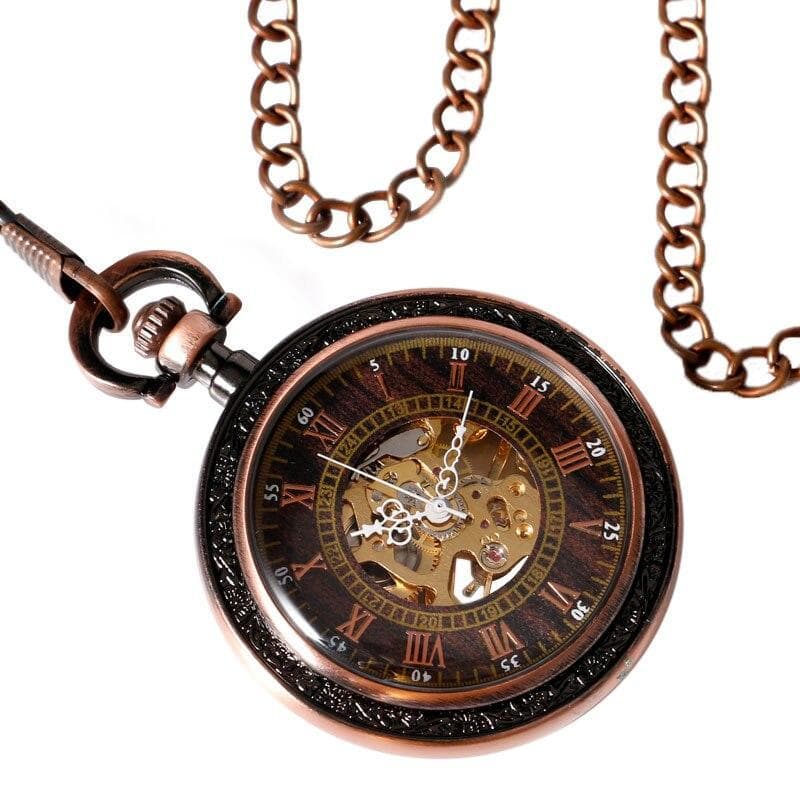 Montre a Gousset Mécanisme Apparent - Phileas Fogg-Passion Steampunk