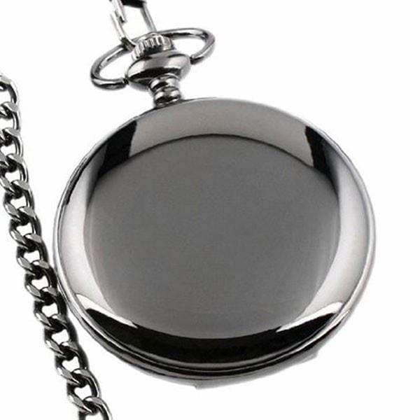 Montre a Gousset Noire - Obsidienne-Passion Steampunk