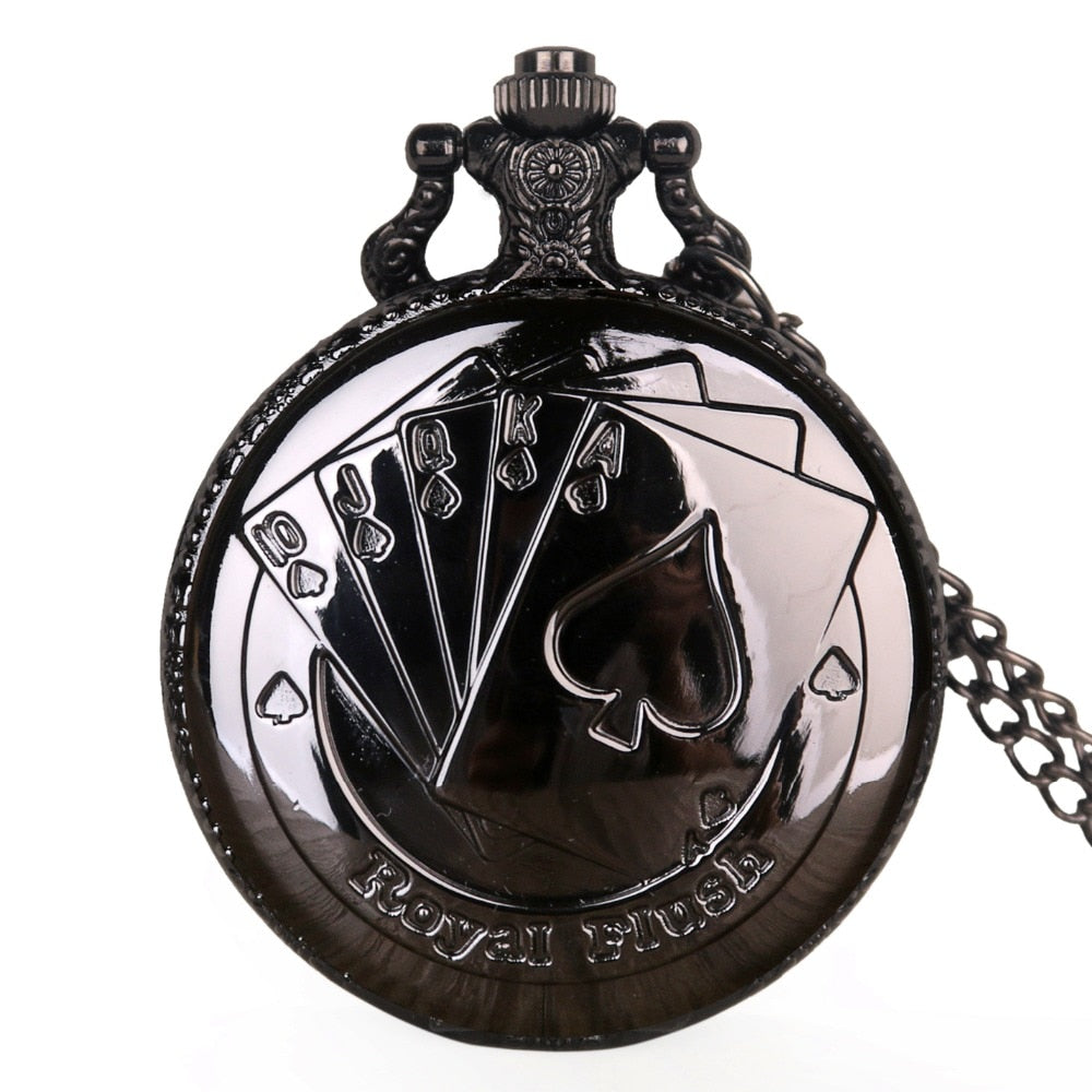 Montre A Gousset Poker - Royal Flush-Passion Steampunk