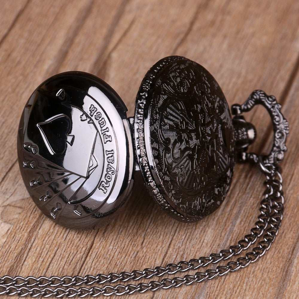 Montre A Gousset Poker - Royal Flush-Passion Steampunk
