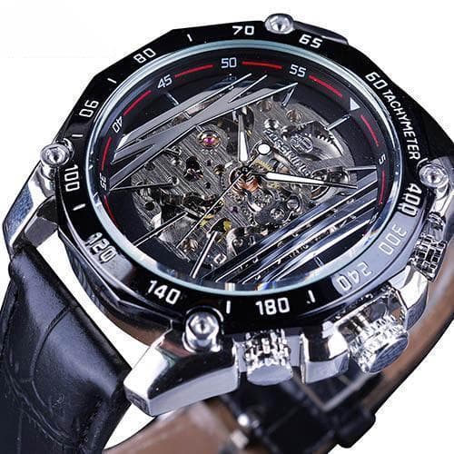 Montre Bracelet Automatique Squelette - Alpha-Passion Steampunk