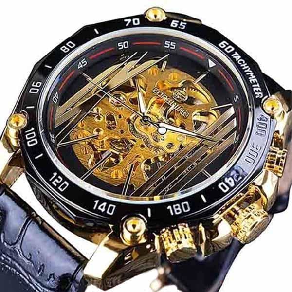 Montre Bracelet Automatique Squelette - Alpha-Passion Steampunk