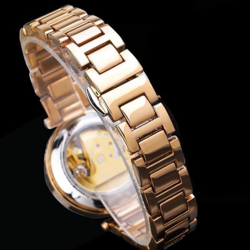 Montre Squelette - Fleur Steampunk-Passion Steampunk