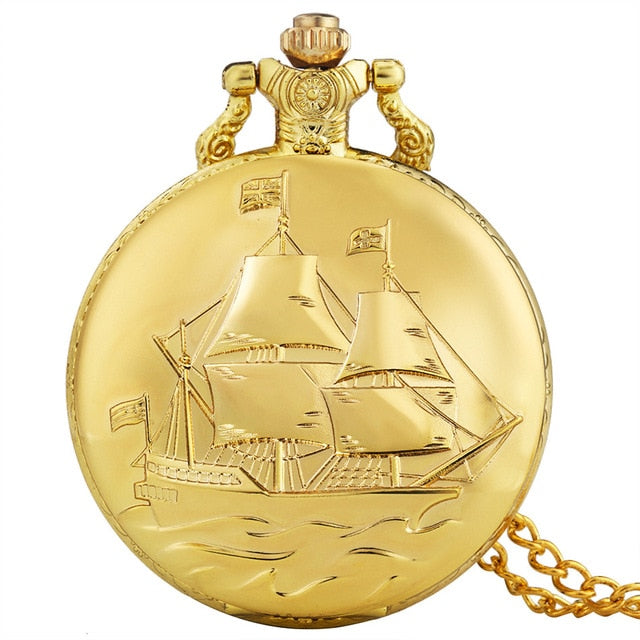 Montre Bateau a Gousset - Jamestown-Passion Steampunk