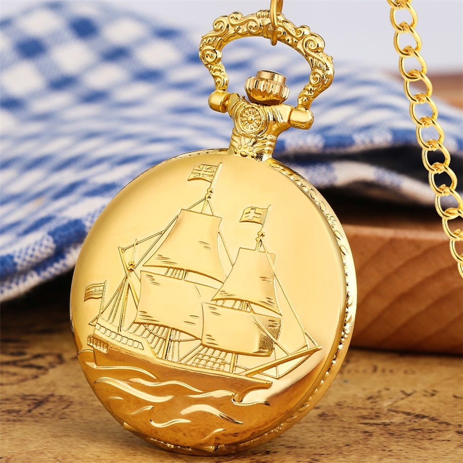 Montre Bateau a Gousset - Jamestown-Passion Steampunk