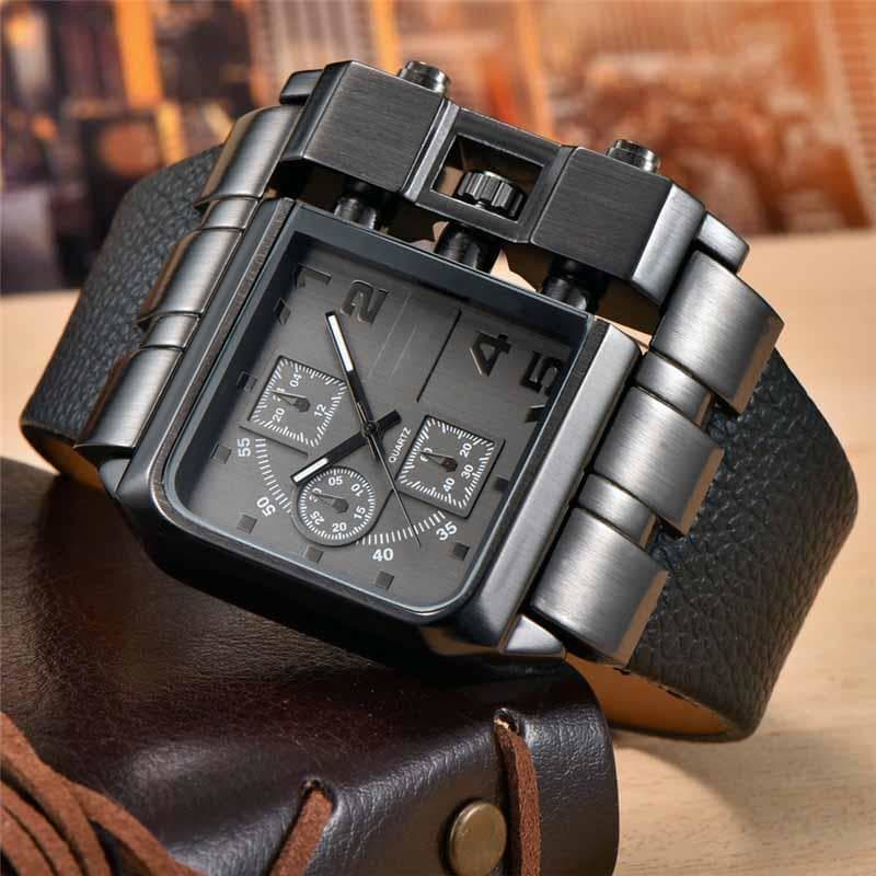 Montre Cadran Carré - Steampunk Style-Passion Steampunk