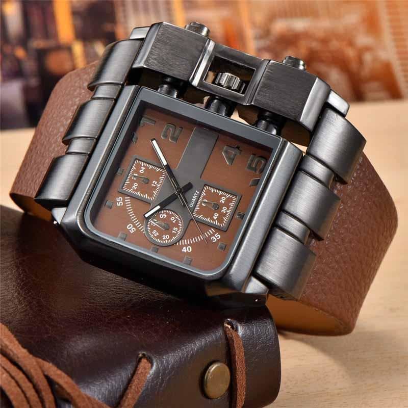 Montre Cadran Carré - Steampunk Style-Passion Steampunk