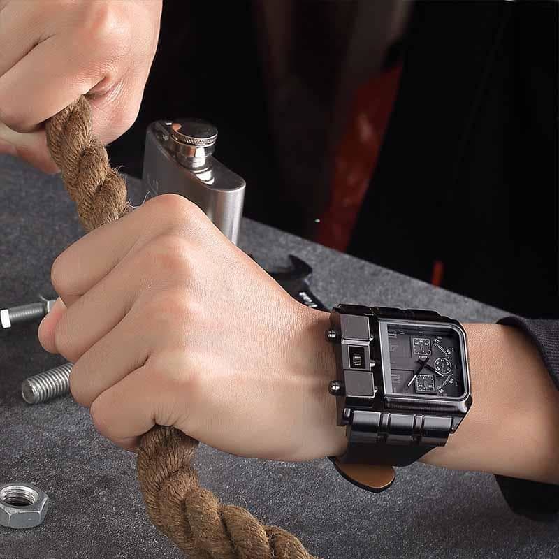 Montre Cadran Carré - Steampunk Style-Passion Steampunk