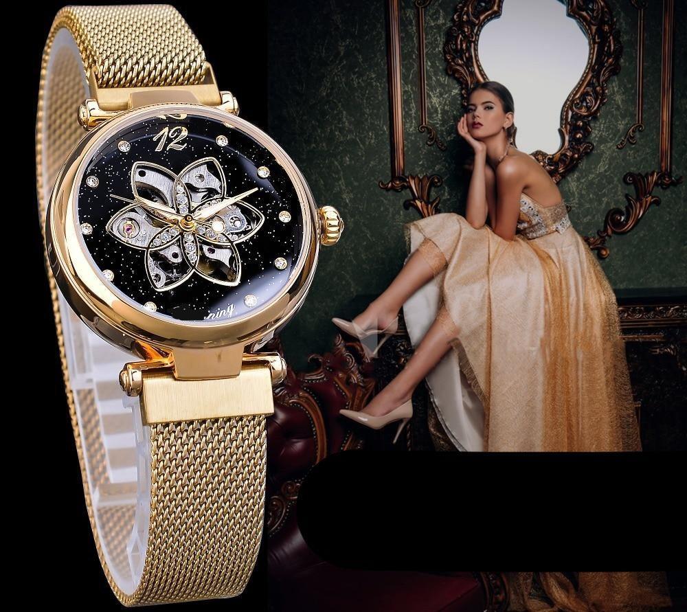 Montre Squelette - Fleur Mécanique-Passion Steampunk