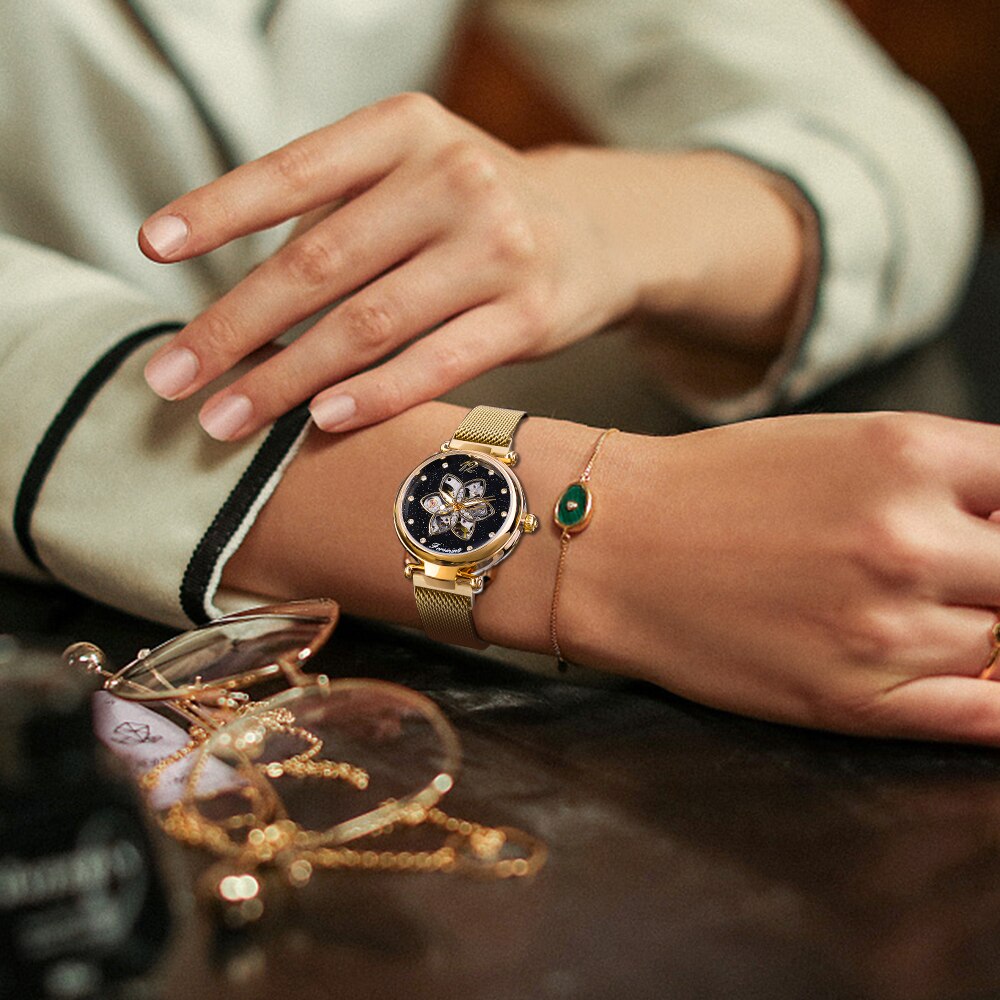 Montre Squelette - Fleur Mécanique-Passion Steampunk