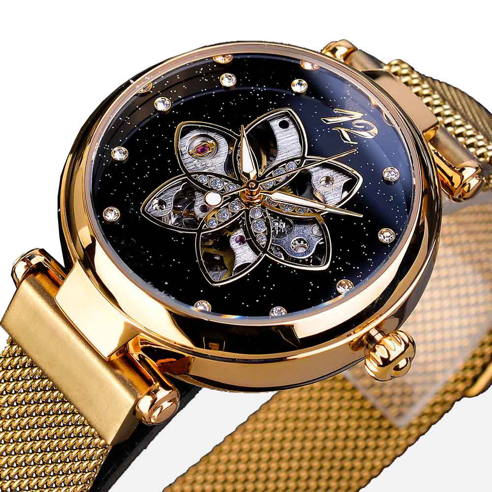 Montre Squelette - Fleur Mécanique-Passion Steampunk