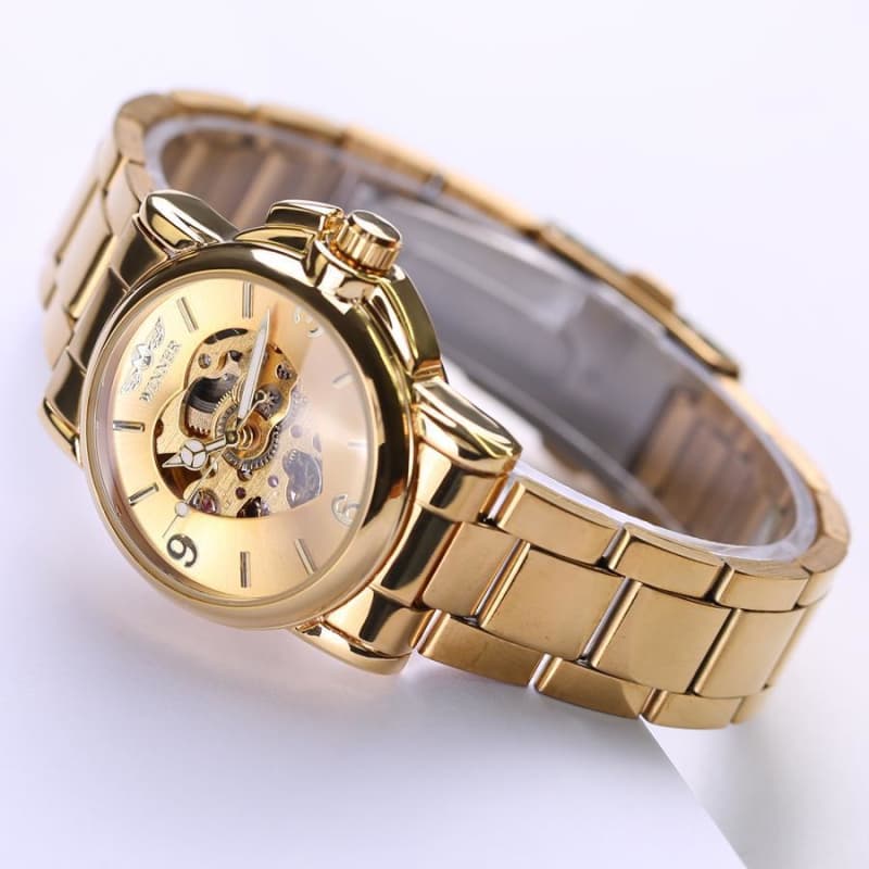 Montre Squelette - Dorée-Passion Steampunk