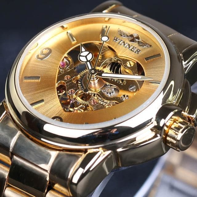 Montre Squelette - Dorée-Passion Steampunk