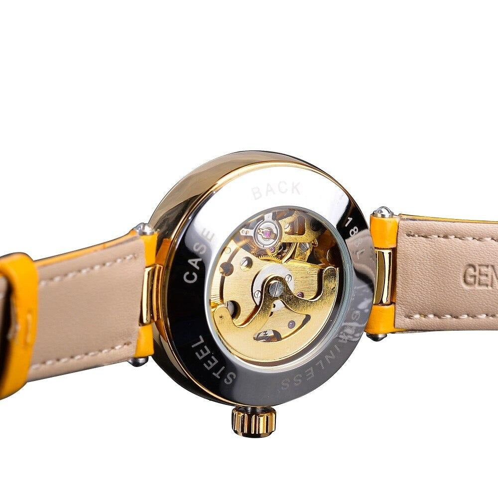 Montre Squelette - Jaune-Passion Steampunk