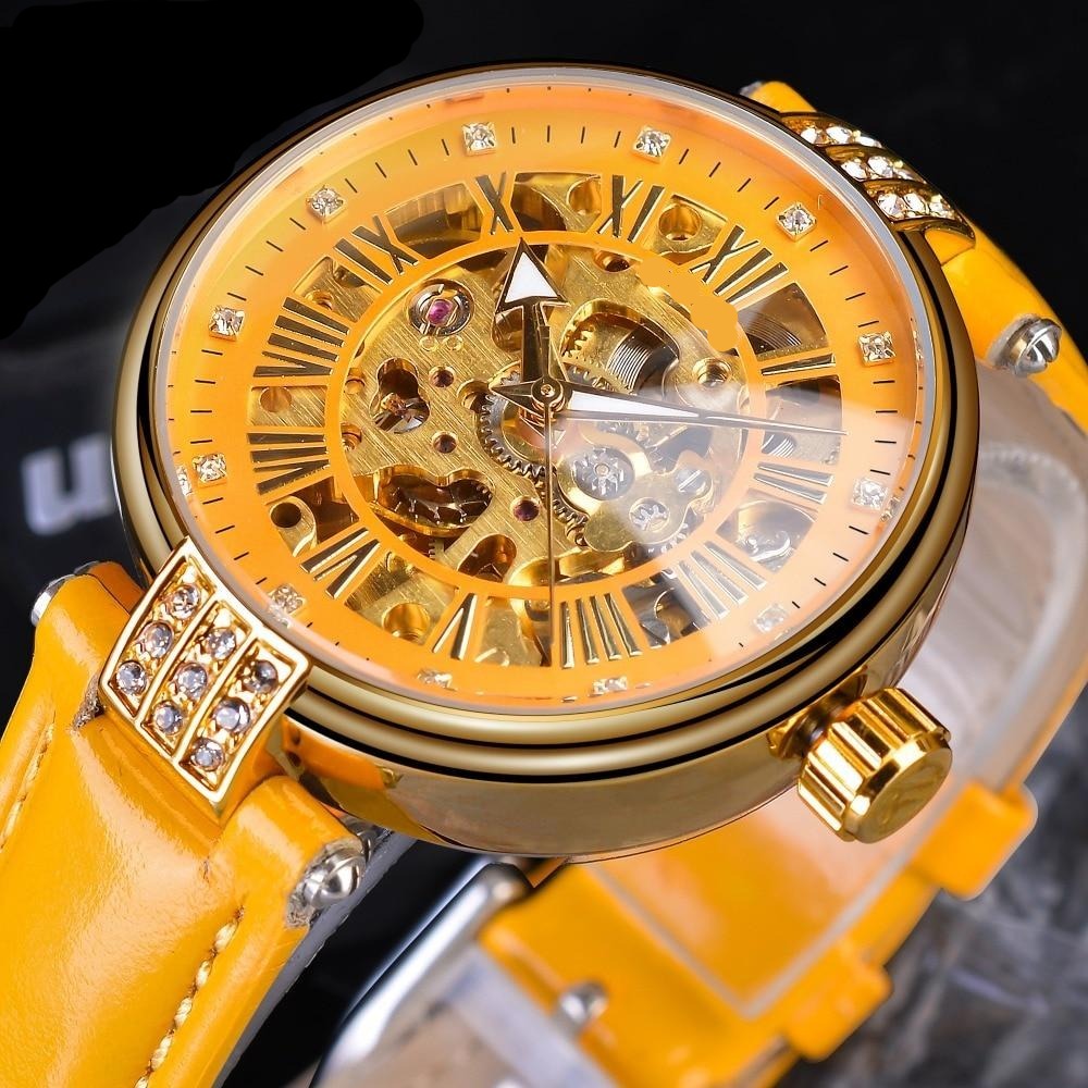 Montre Squelette - Jaune-Passion Steampunk