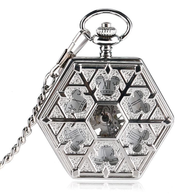 Montre Hexagonale a Gousset - Ermitage-Passion Steampunk