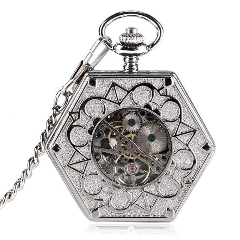 Montre Hexagonale a Gousset - Ermitage-Passion Steampunk