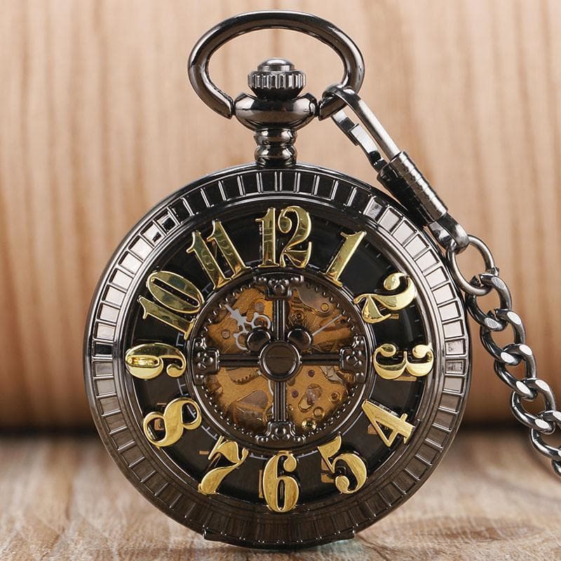 Montre Gousset Squelette Automatique - Orient Express-Passion Steampunk