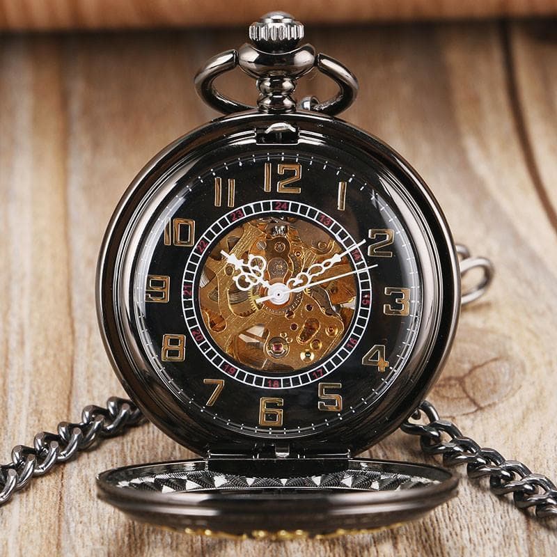Montre Gousset Squelette Automatique - Orient Express-Passion Steampunk