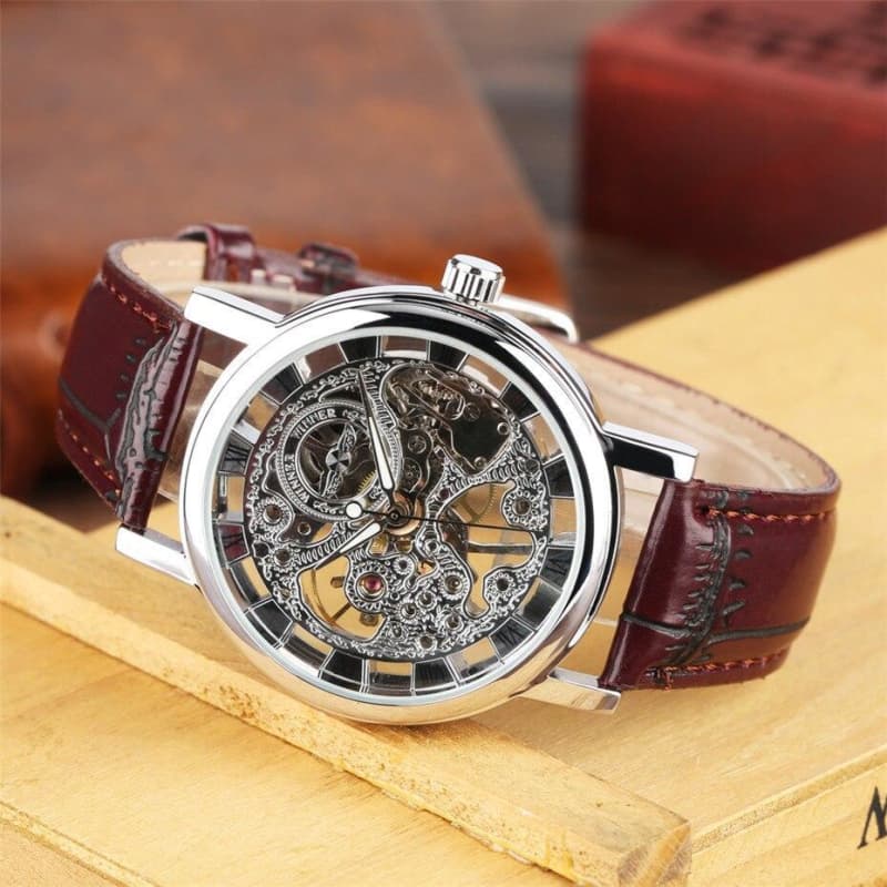 Montre Homme Squelette Apparent - Rétro Futur-Passion Steampunk