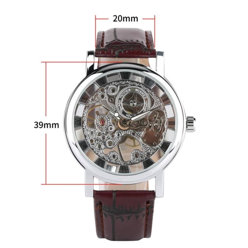 Montre Homme Squelette Apparent - Rétro Futur-Passion Steampunk